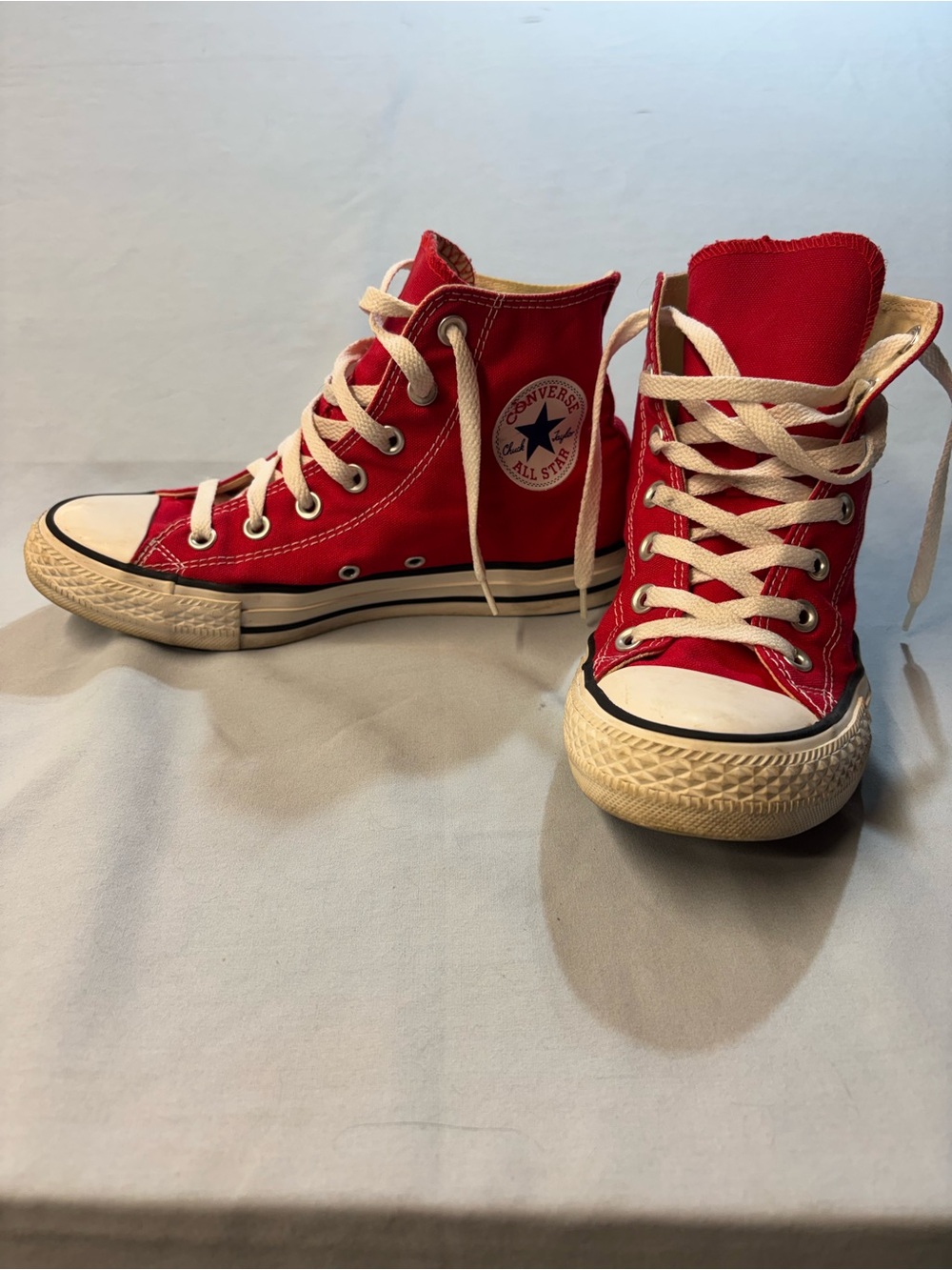 Converse Red High Top All Star Sneakers